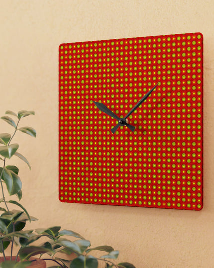 Late Evening Star-crossed Bodies Acrylic Wall Clock, Round or Square, 10.75" x 10.75"