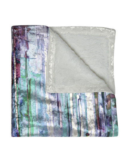 Striped Pastels 50" x 60" Crushed Velvet Blanket