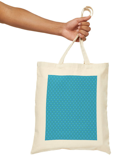 Blue Green Star-crossed Bodies Cotton Canvas Tote Bag