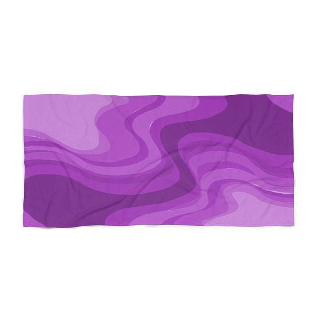 Wavey Purple Wavey 30" x 60" Beach Towel