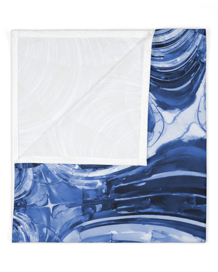 Uzi Spiral Deep Blue Baby Swaddle 30″×40″ Blanket