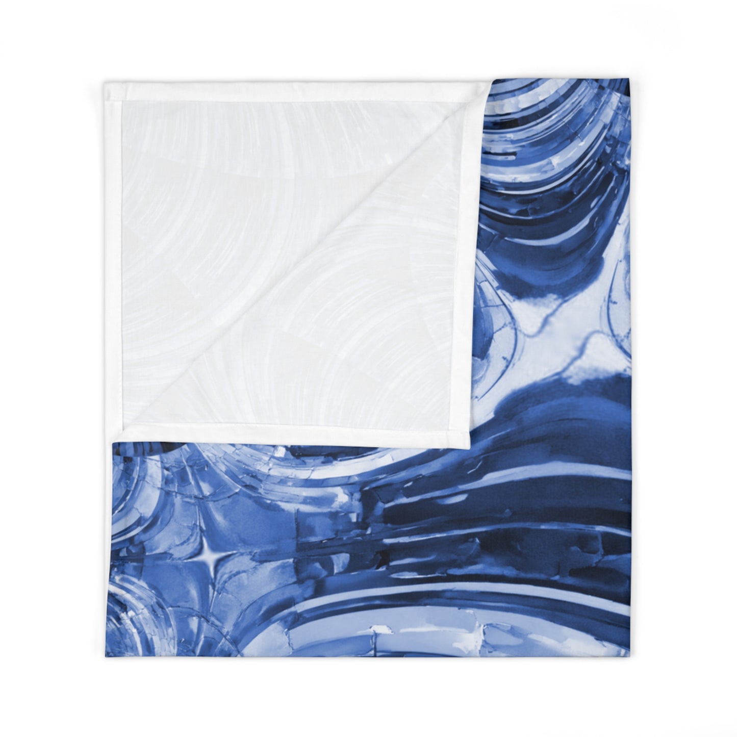Uzi Spiral Deep Blue Baby Swaddle 30″×40″ Blanket