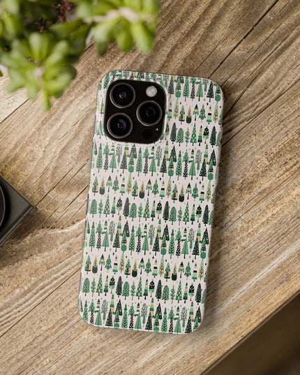 Mini Vintage Green Trees Iphone 15 Pro Max Flexi Case