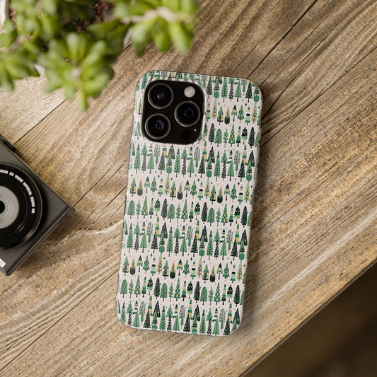 Mini Vintage Green Trees Iphone 15 Pro Max Flexi Case