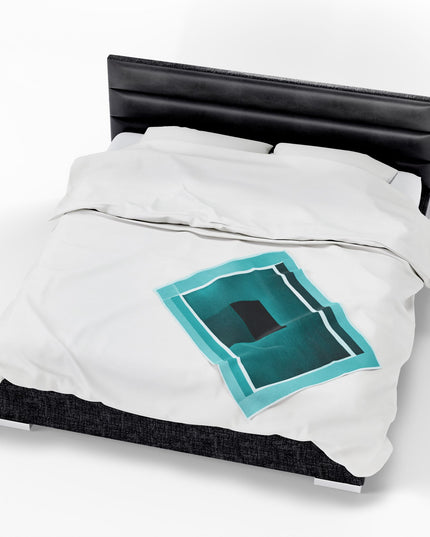 Tif Shadow Velveteen Plush Blanket, 30" x 40"