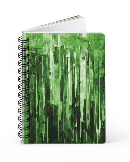Striped Mint Pastel Spiral Bound Journal, 5" x 7" 150 pages