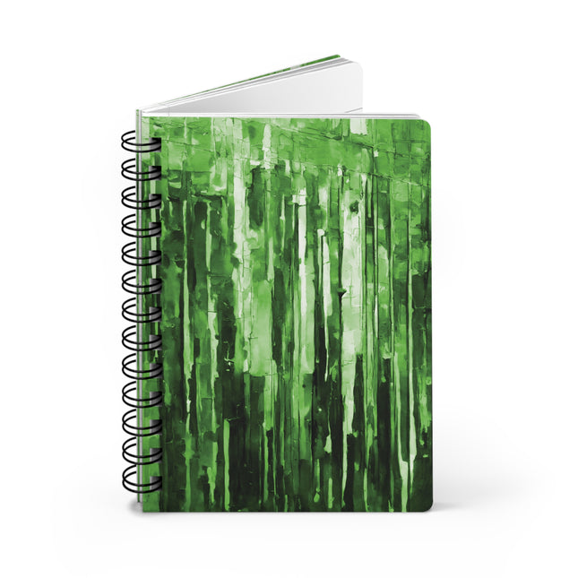 Striped Mint Pastel Spiral Bound Journal, 5" x 7" 150 pages