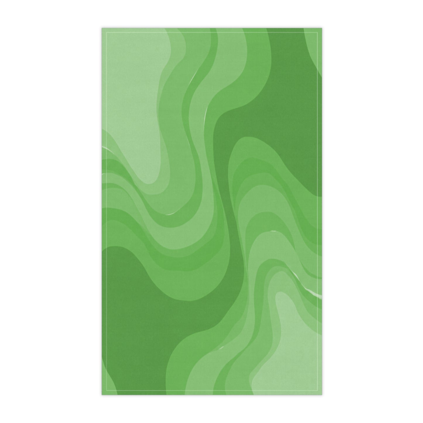 Greenie Meanie Wavey Tea Towels (cotton, poly), 18" x "30