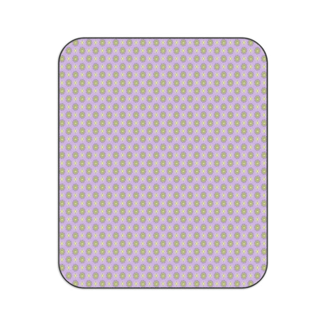 Magenta Star-crossed Bodies Picnic Blanket, 61" × 51"