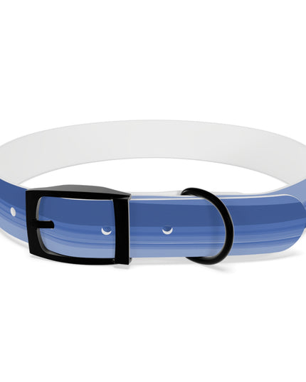 Deep Blue Wavey Large Dog Collar