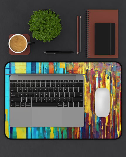 Striped Alpha 12" x 18" Desk Mat