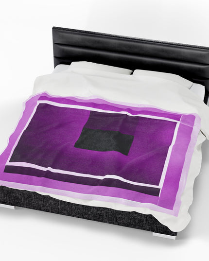 Magenta Shadow Velveteen Plush Blanket, 60" x 80"