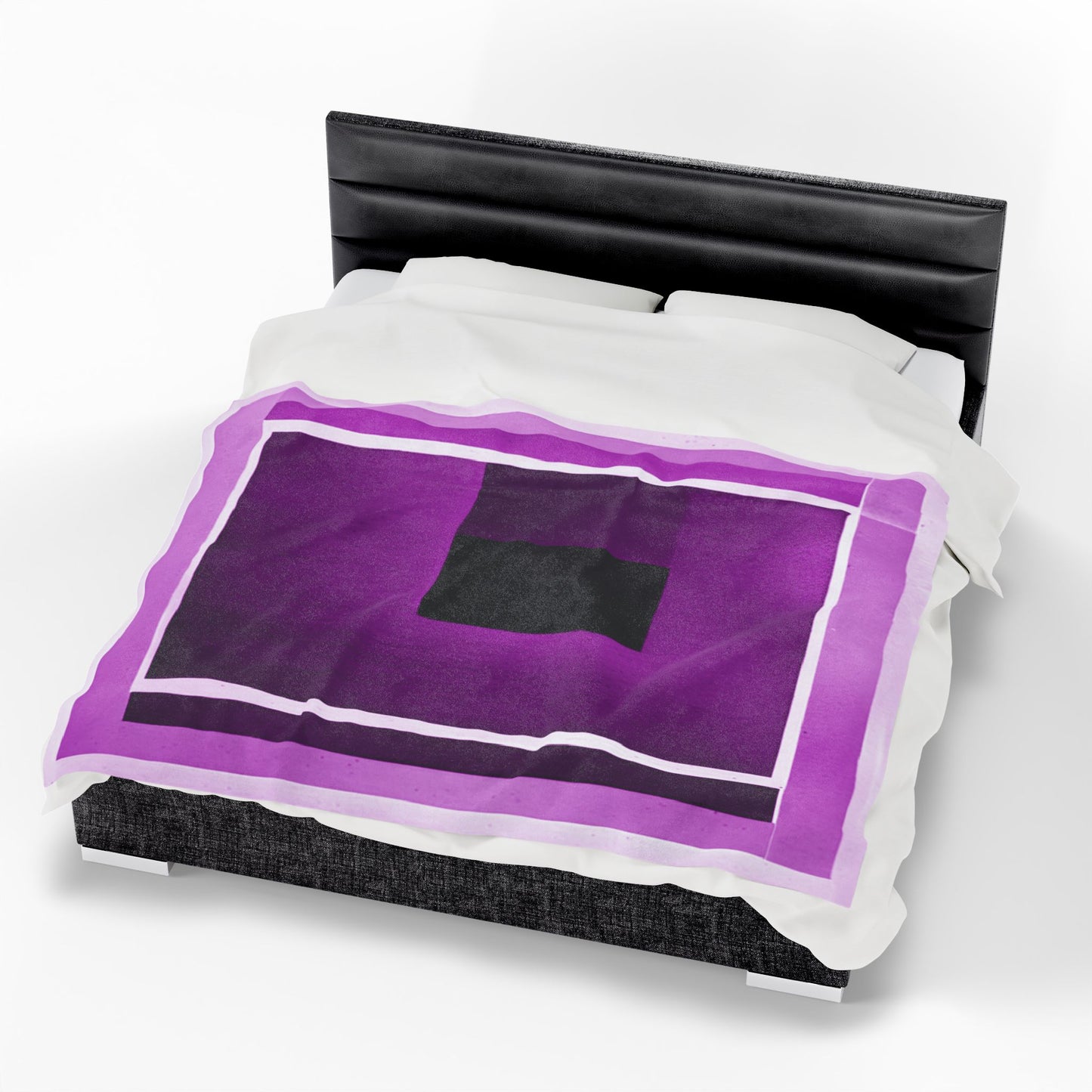 Magenta Shadow Velveteen Plush Blanket, 60" x 80"