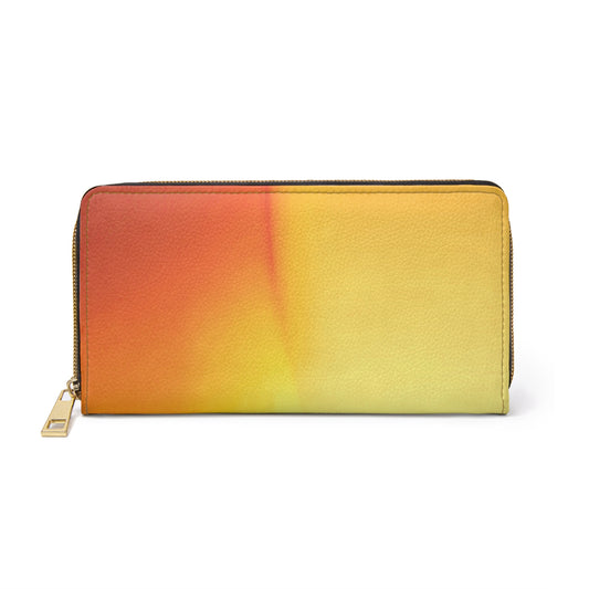 Phoenix Fade Elegant Abstract Zipper Wallet - Stylish & Functional Accessory for Everyday Use