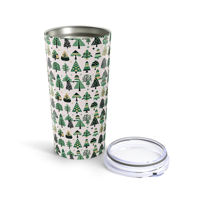 Mini Vintage Green Trees Tumbler 20oz