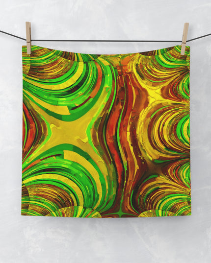 Uzi Spiral Beta Face Towel, 13" x 13"