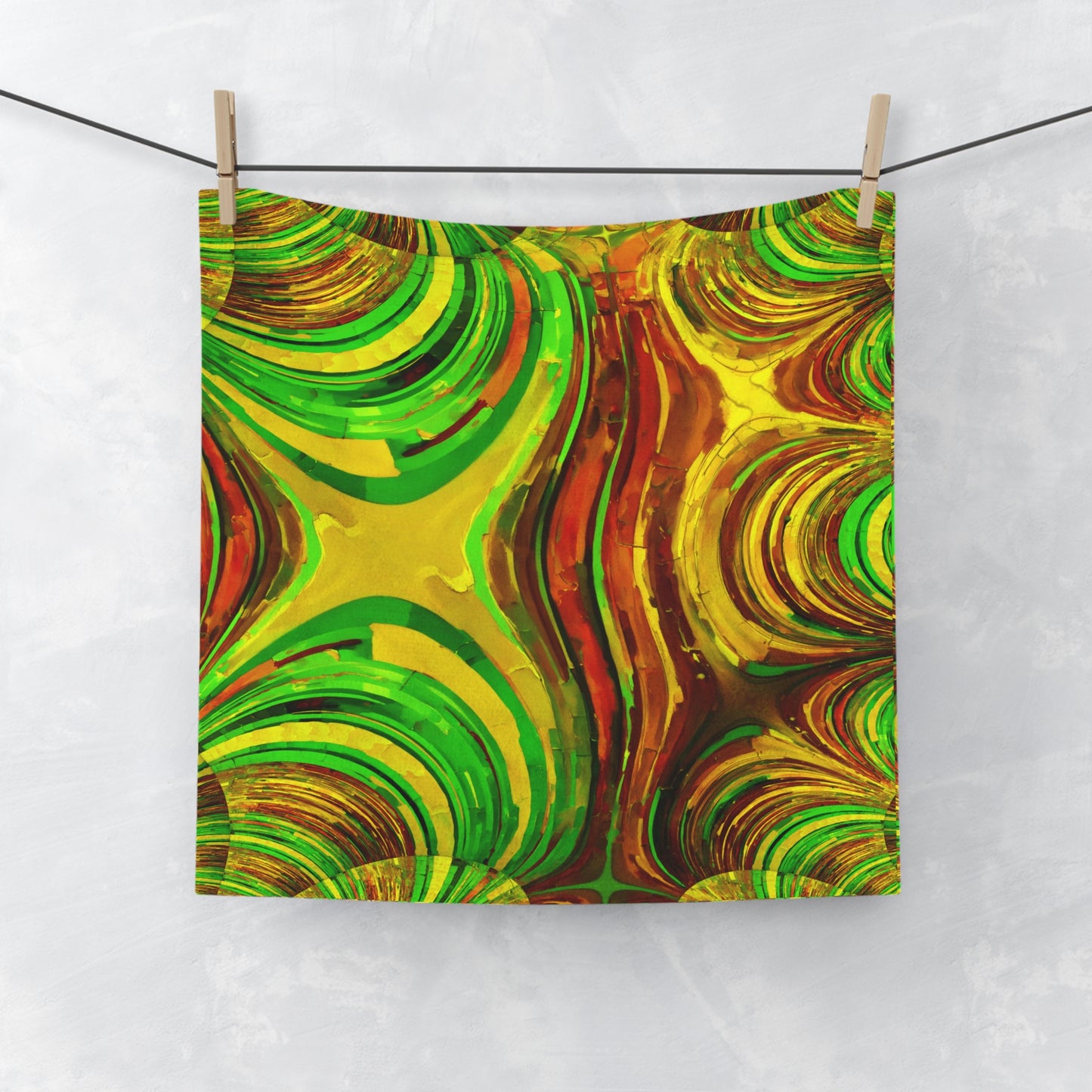Uzi Spiral Beta Face Towel, 13" x 13"