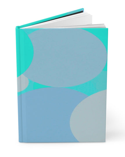 Pastel Tan and Tif Patches 5.75" x 8" Hardcover Journal Matte with 150 lined pages
