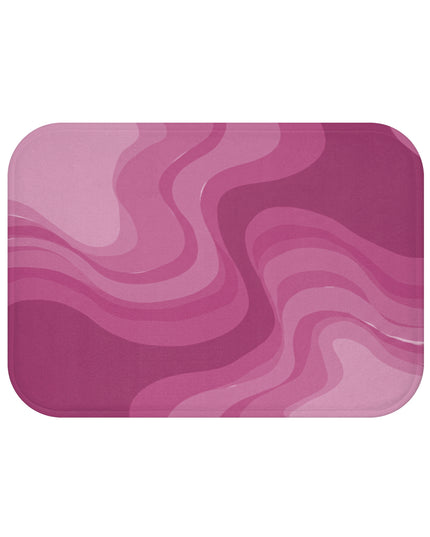 Pinky Mauve Wavey 24" x 17" Bath Mat