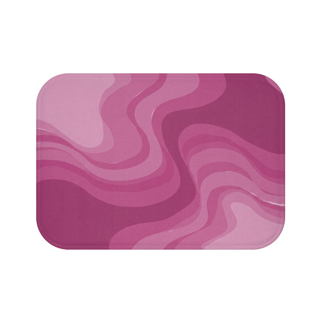 Pinky Mauve Wavey 24" x 17" Bath Mat
