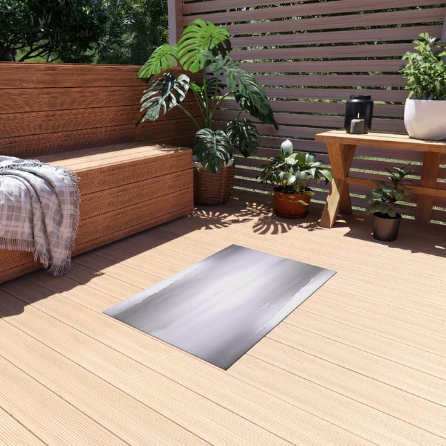 Sephia Sea Dark Fog Outdoor Rug, 24" x 36"