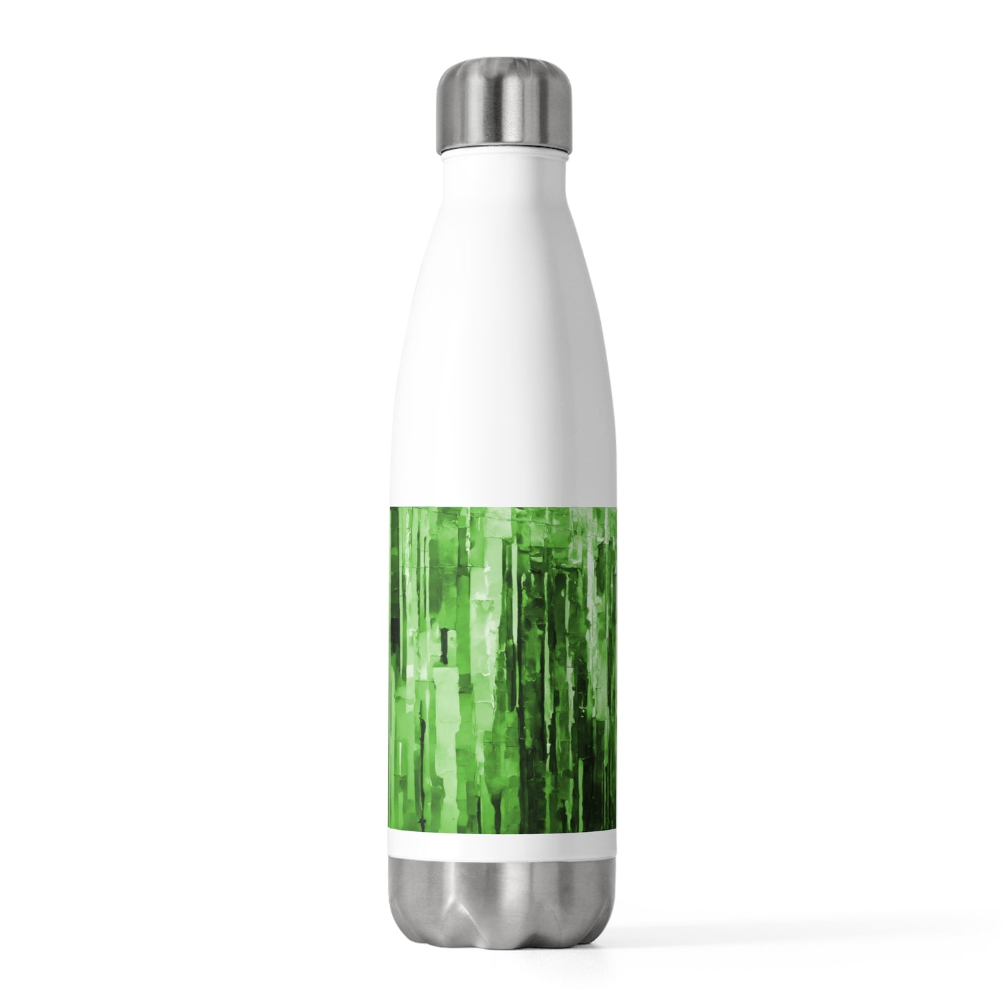 Striped Mint Pastel 20oz Insulated Water Bottle
