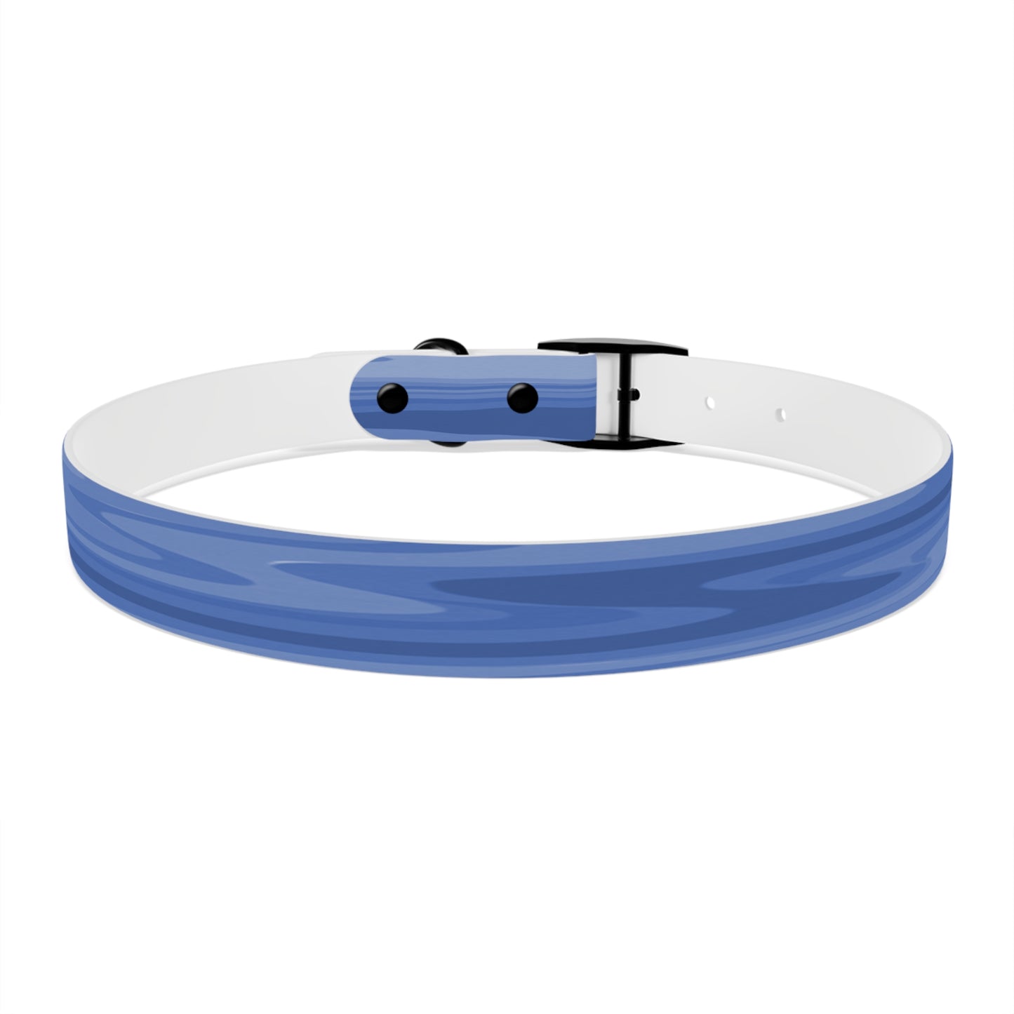 Deep Blue Wavey Extra Large Dog Collar