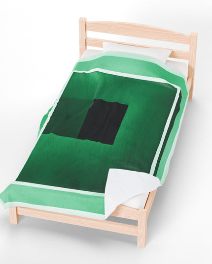 Mint Shadow Velveteen Plush Blanket, 60" x 80"