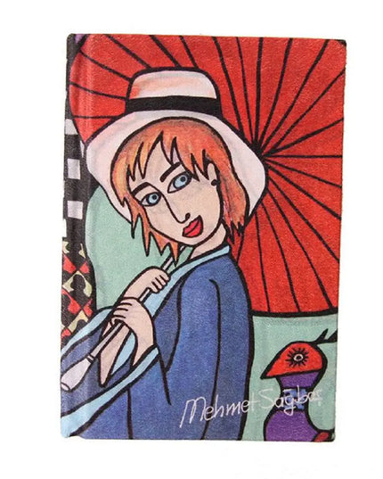 BiggDesign Girl with Umbrella Notebook 5.5" x 7.9" inches