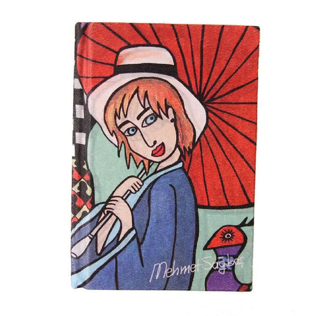BiggDesign Girl with Umbrella Notebook 5.5" x 7.9" inches