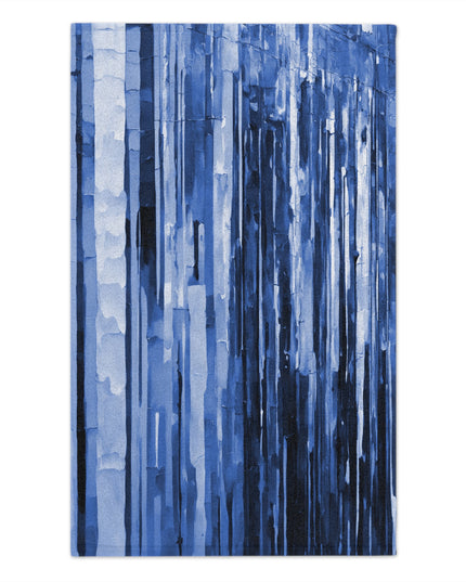 Striped Deep Blue Rally Towel, 11" x 18"