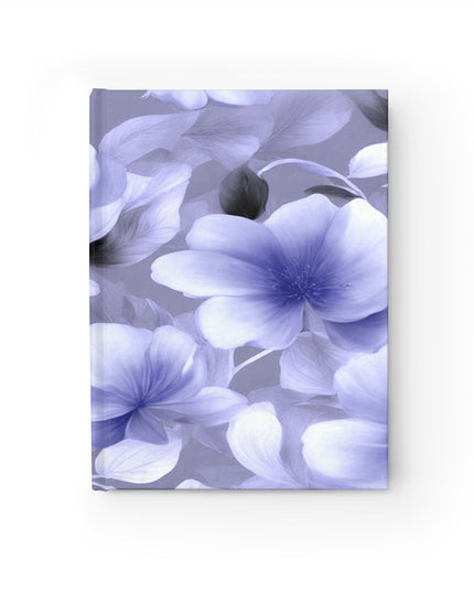 Indigo Blossom Floral Bunch Journal - 128 Ruled Line pages, 5" x 7"