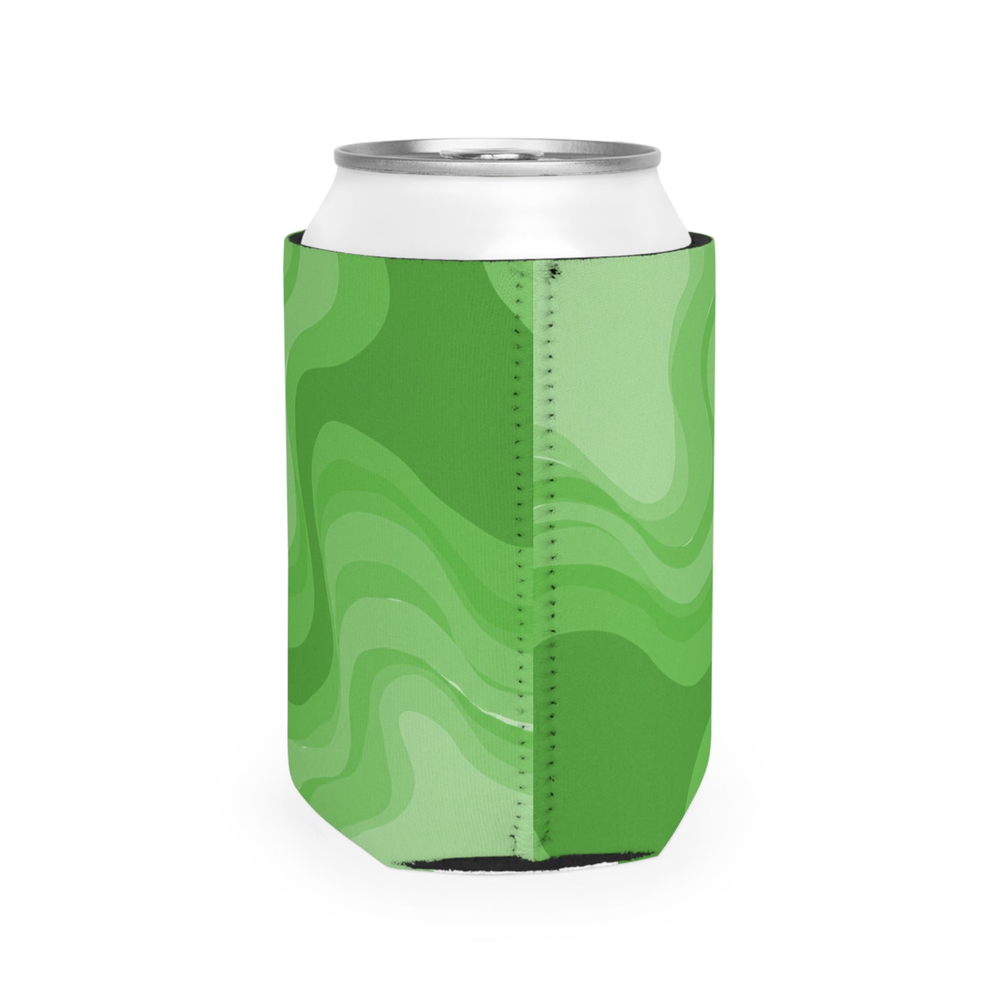 Greenie Meanie Wavey 12 oz Can Cooler Sleeve