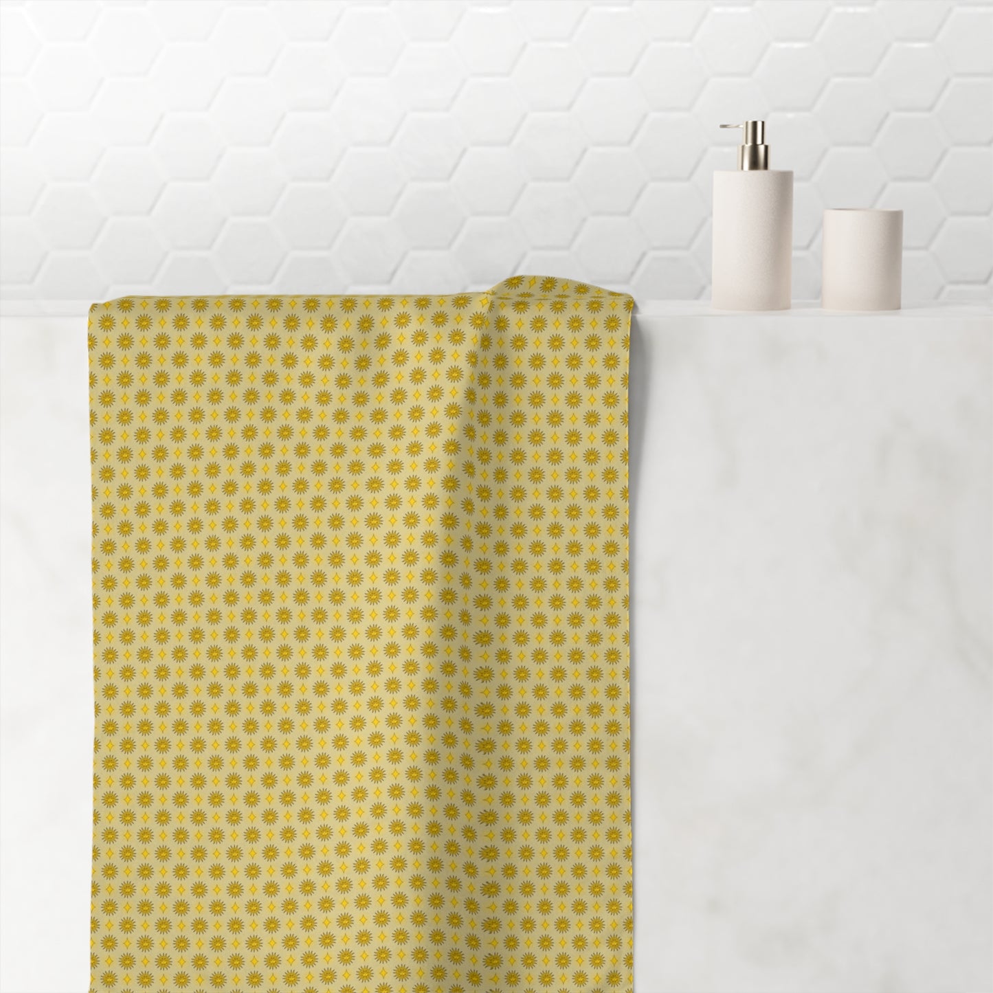 Lemongrass Star-crossed Bodies Mink-Cotton Towel (50% polyester, 50% cotton),  30" x 60"