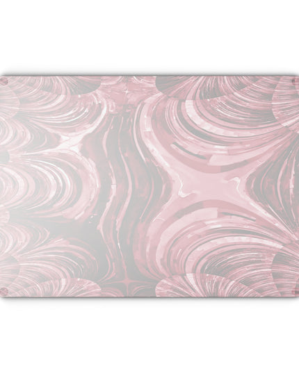 Uzi Spiral Ruby 11" x 15" Glass Cutting Board