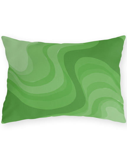Greenie Meanie Wavey 20" x 14" Outdoor Pillow