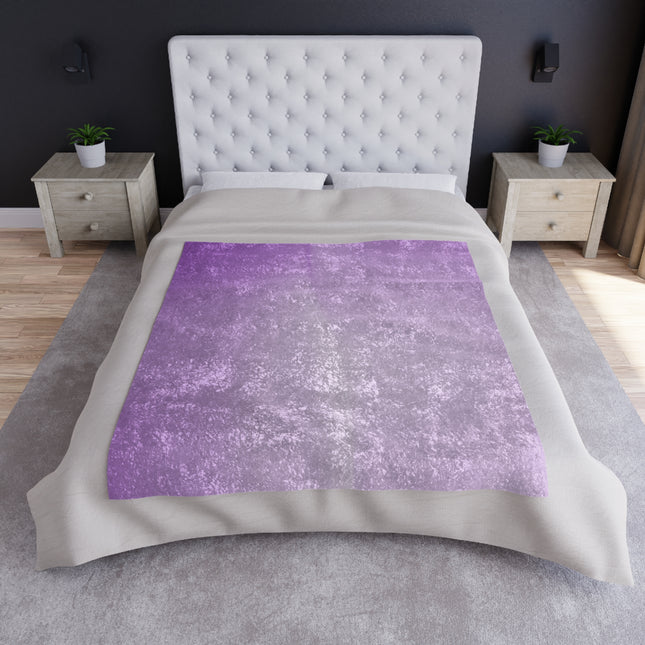 Soft Lavender Fade 50" x 60" Crushed Velvet Blanket