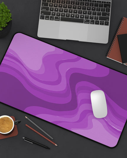 Wavey Purple Wavey 12" x 22" Desk Mat