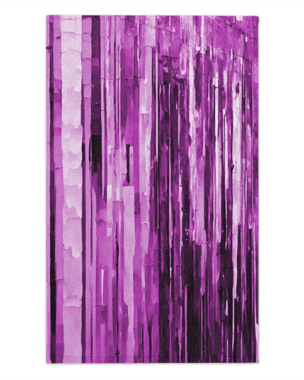 Striped Powder Lavender Rally Towel, 11" x 18"