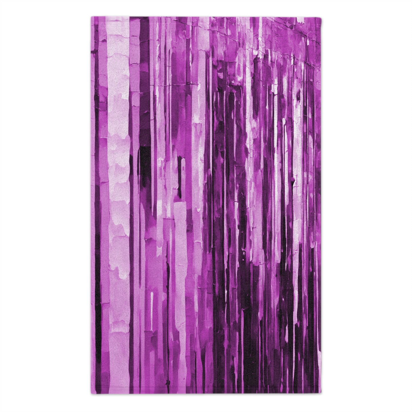 Striped Powder Lavender Rally Towel, 11" x 18"