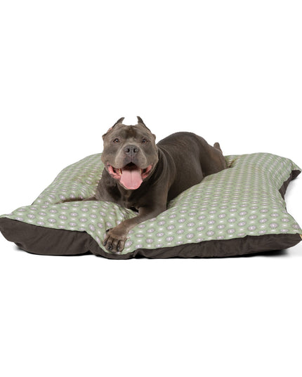 Olive Star-crossed Bodies Pet Bed, 50" × 40"