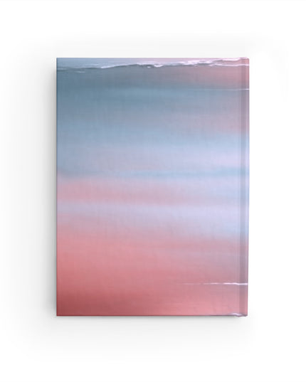 Gray Sea Pink Fog 5" x 7" Journal - 128 Ruled Line pages