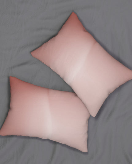 Rose Red Fade Spun Polyester Lumbar Pillow, 20" x 14"
