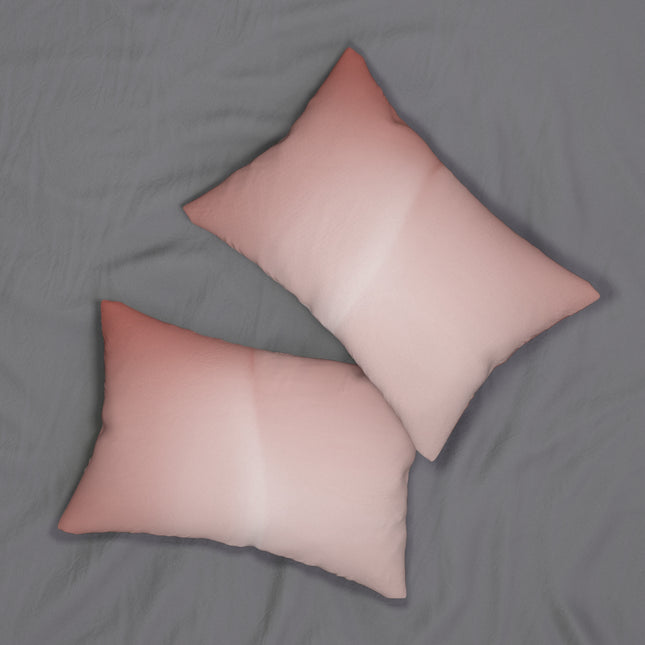 Rose Red Fade Spun Polyester Lumbar Pillow, 20" x 14"