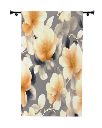 Soft Blossom Floral Bunch Window Curtain, 50" x  84", blackout