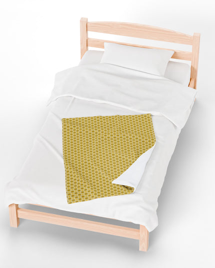 Lemongrass Star-crossed Bodies Velveteen Plush Blanket, 30" x 40"