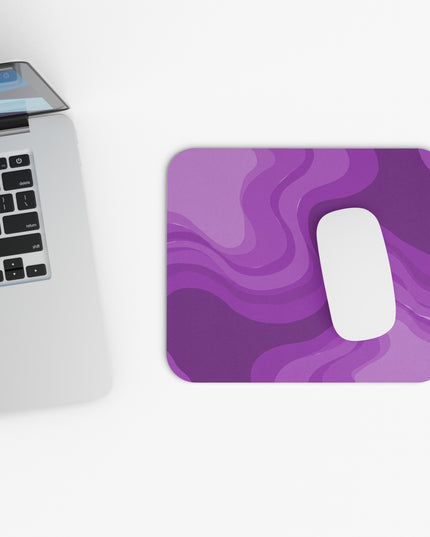Wavey Purple Wavey Mouse Pad, 9" x 8" Rectangle