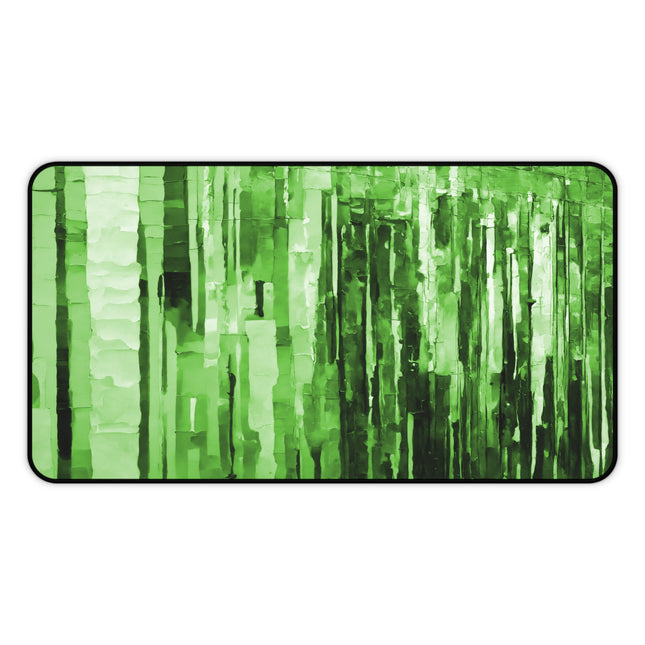 Striped Mint Pastel 12" x 22" Desk Mat