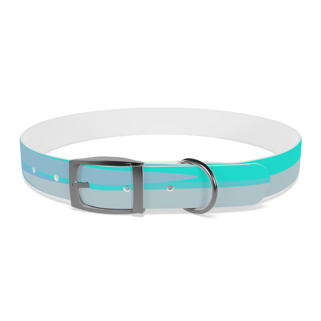 Pastel Tan and Tif Patches Extra Large Dog Collar