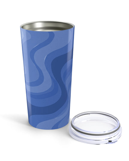 Deep Blue Wavey Tumbler 20oz